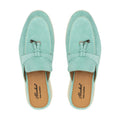 Como Suede Mules in Turquoise