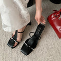 New Summer Slippers Women Mules High Heels Sandals Shoes for Women Casual Shoes Zapatos De Mujer Gladiator Ladies Shoes