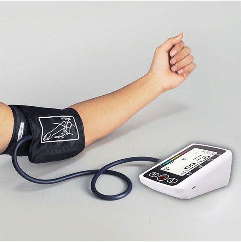 Arm High Blood Pressure Monitor Digital BP Cuff LCD Pulse Meter Voice Machine US